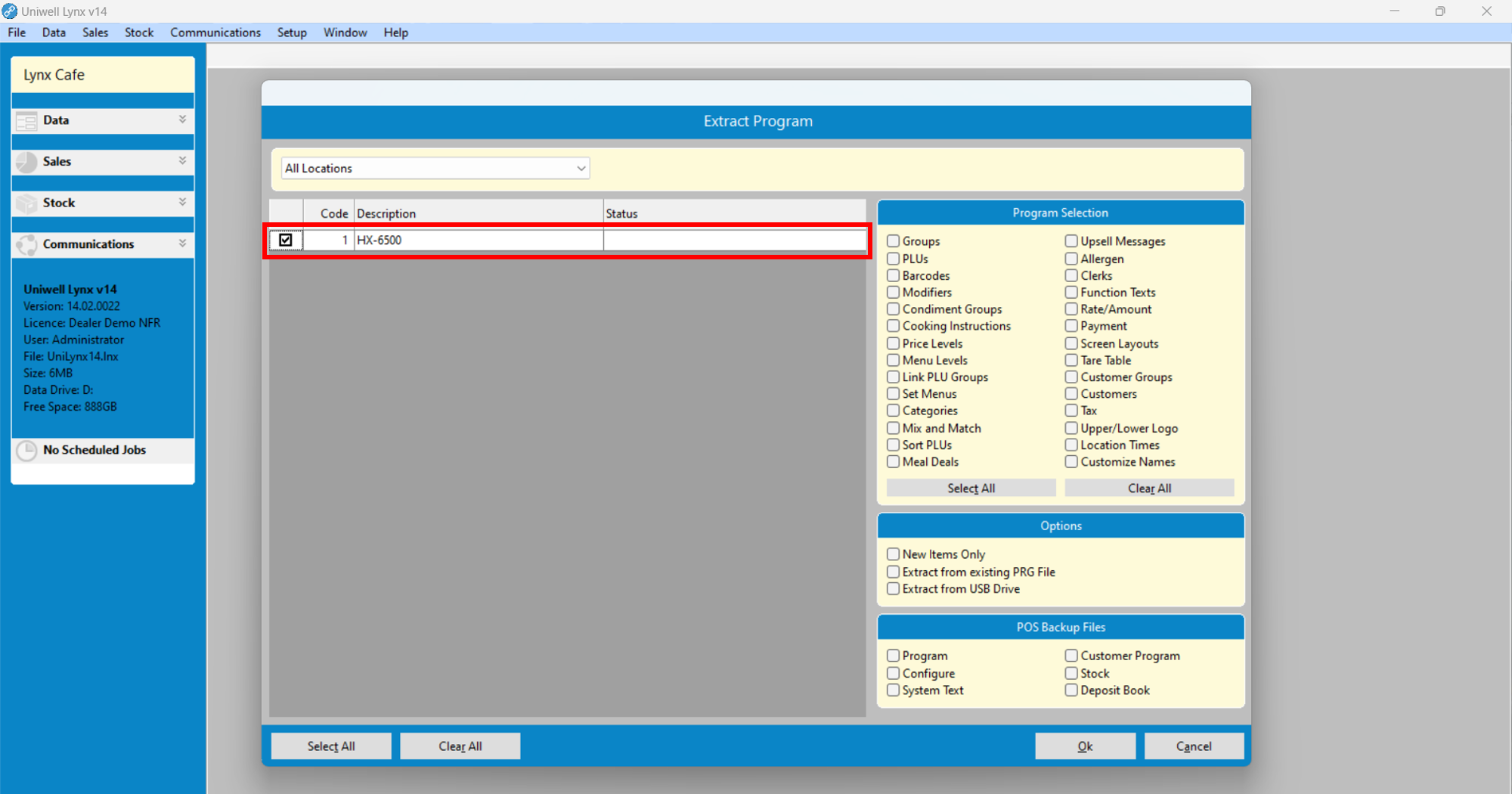Extract Program – Lynx Software Support